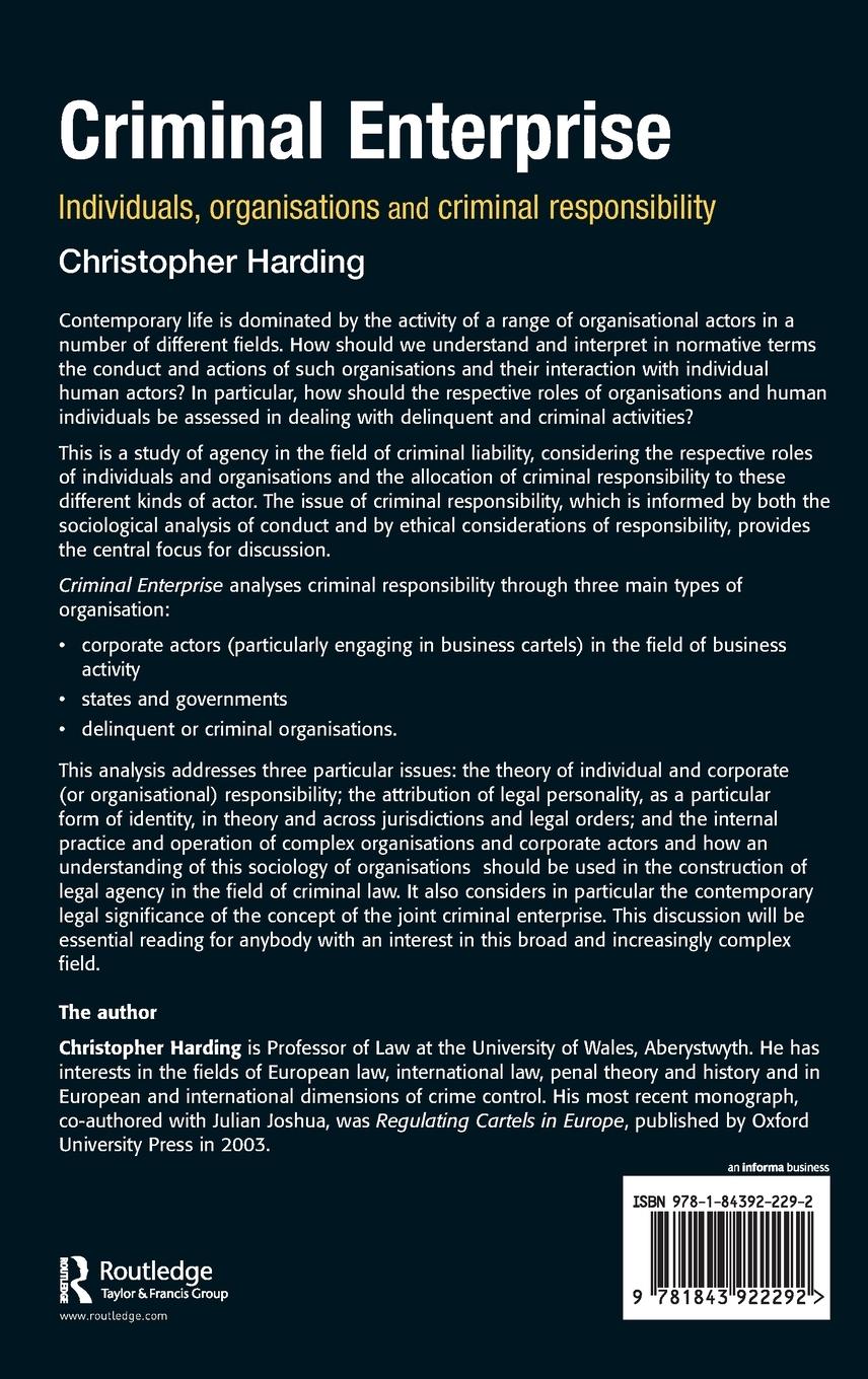 Rückseitencover Criminal Enterprise