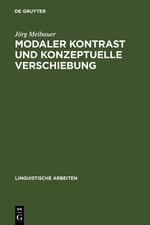 Vorderes Coverbild Modaler Kontrast und konzeptuelle Verschiebung
