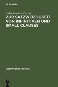 Vorderes Coverbild Zur Satzwertigkeit von Infinitiven und Small Clauses