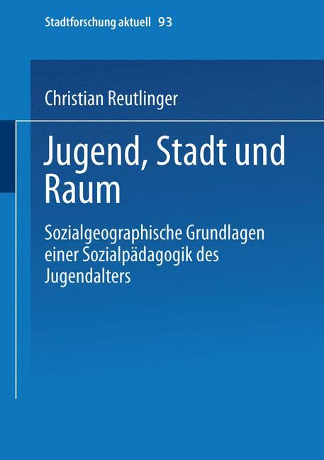 Vorderes Coverbild Jugend, Stadt und Raum