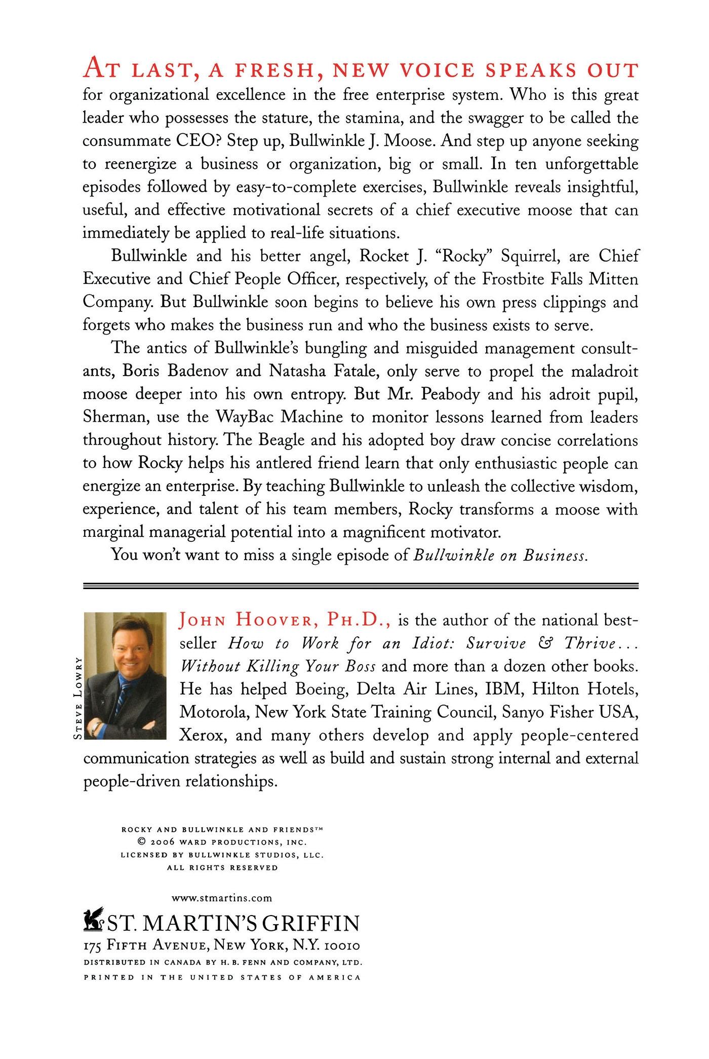 Rückseitencover Bullwinkle on Business