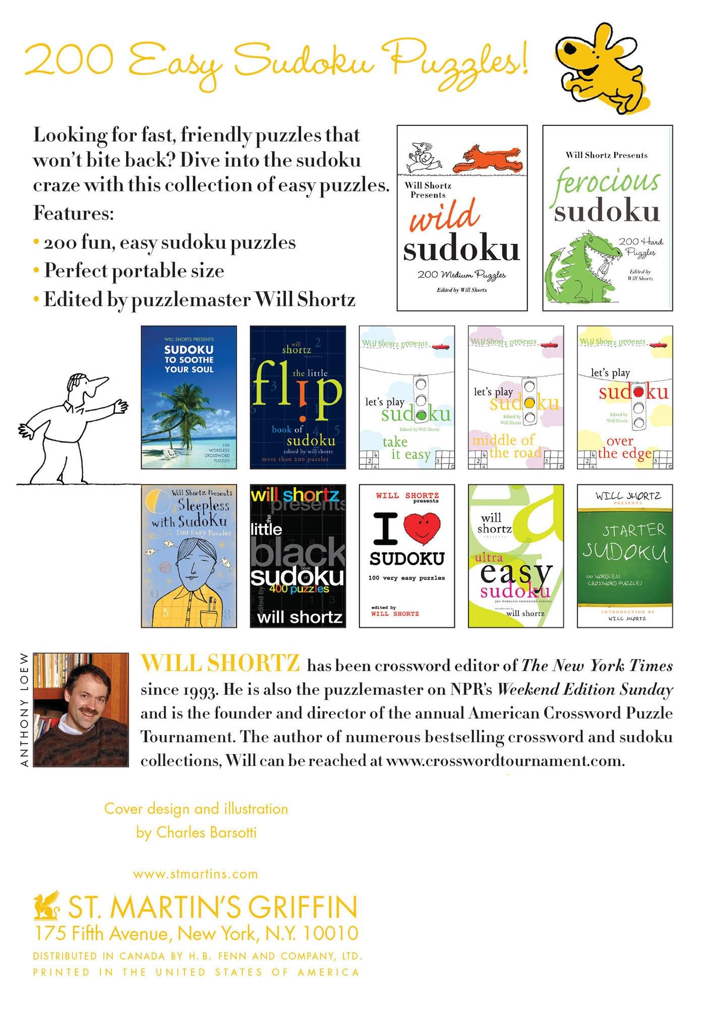 Rückseitencover Will Shortz Presents Tame Sudoku