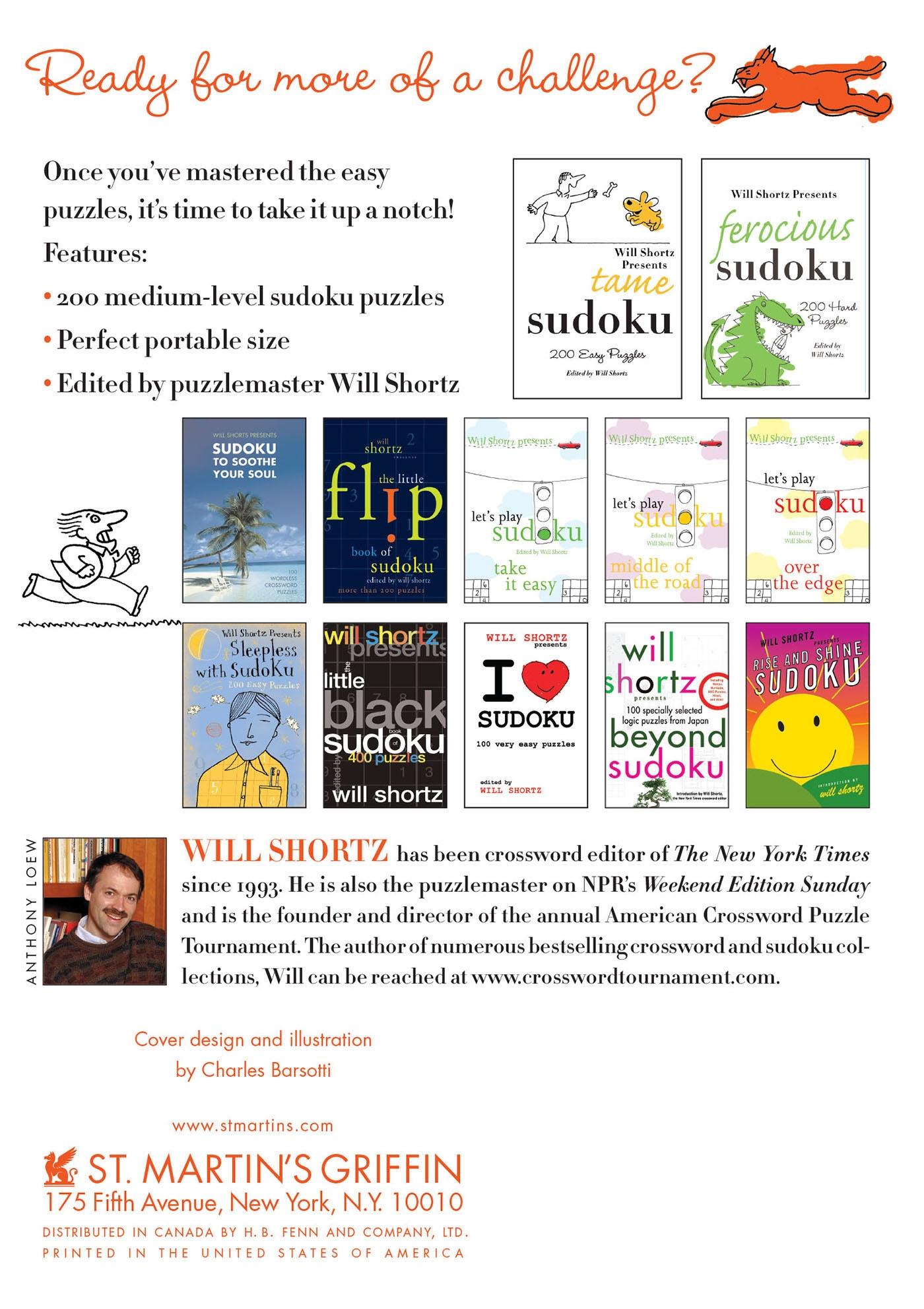 Rückseitencover Will Shortz Presents Wild Sudoku