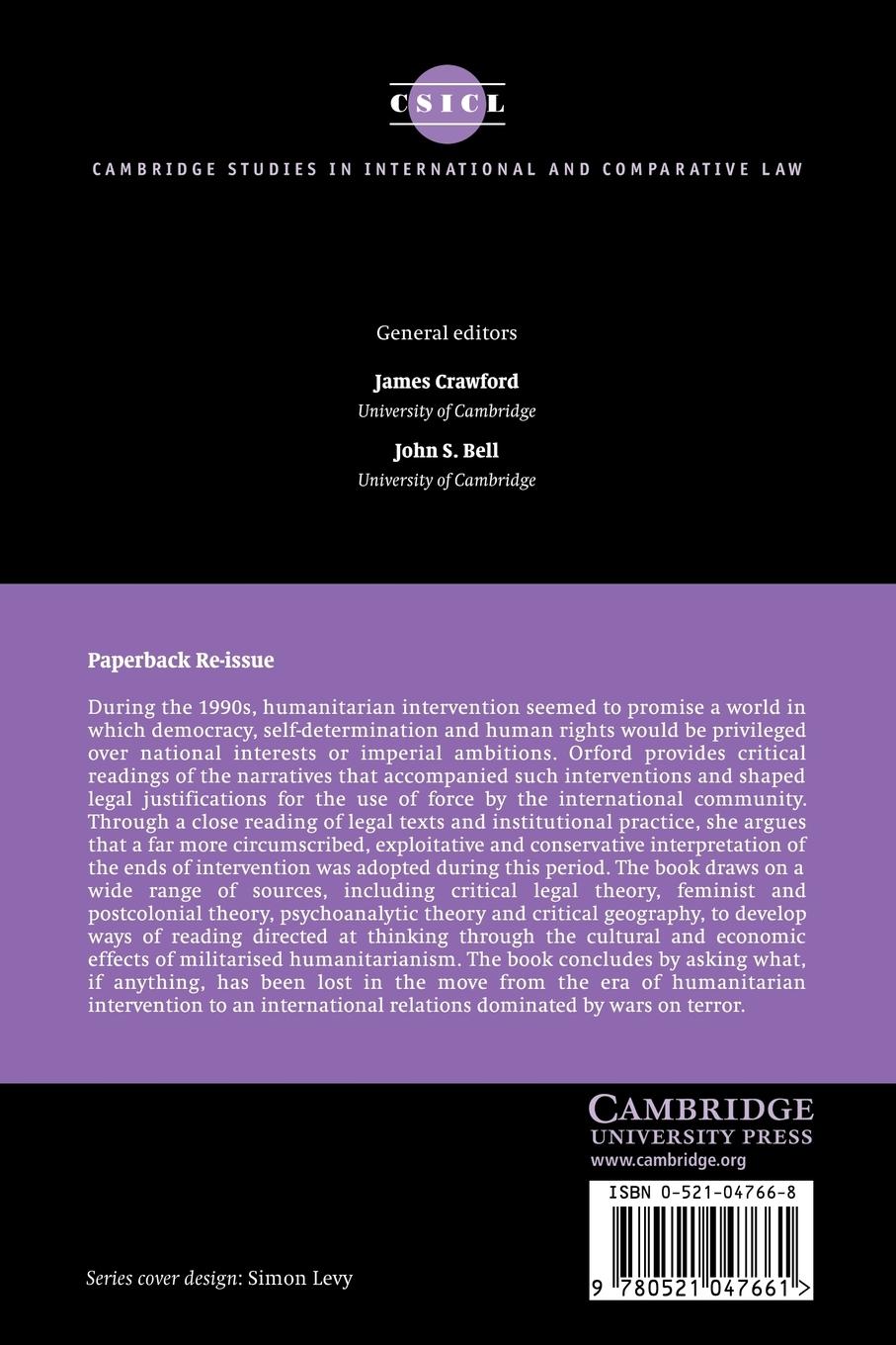 Rückseitencover Reading Humanitarian Intervention