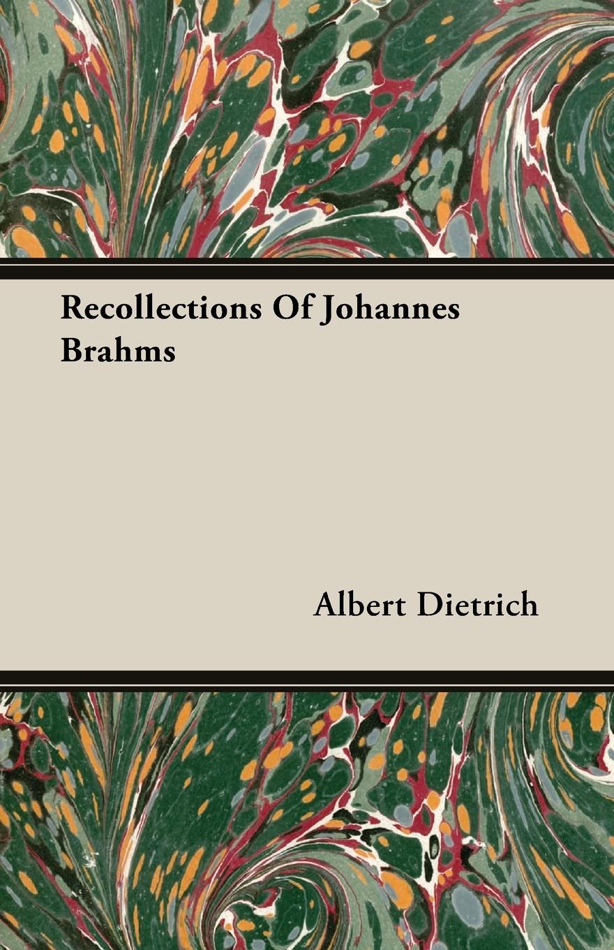 Vorderes Coverbild Recollections Of Johannes Brahms