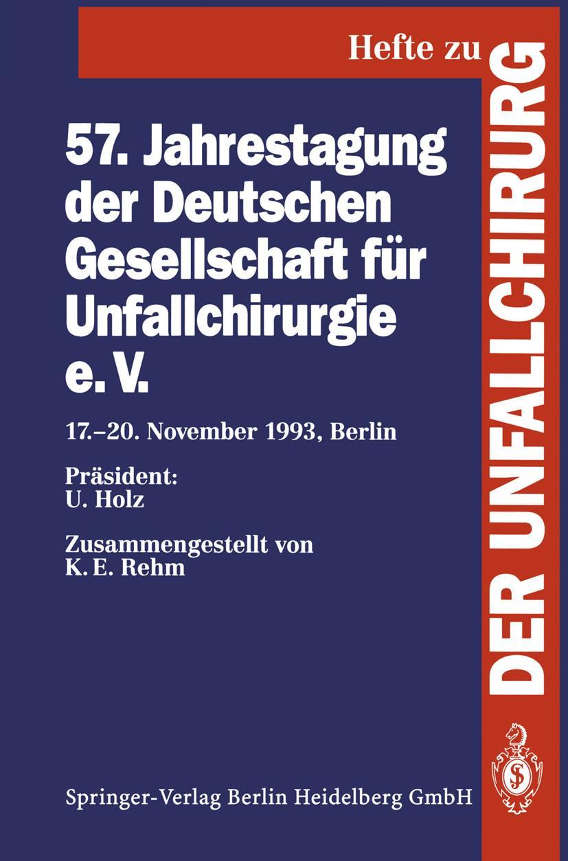 Vorderes Coverbild 57. Jahrestagung der Deutschen Gesellschaft für Unfallchirurgie e.V.