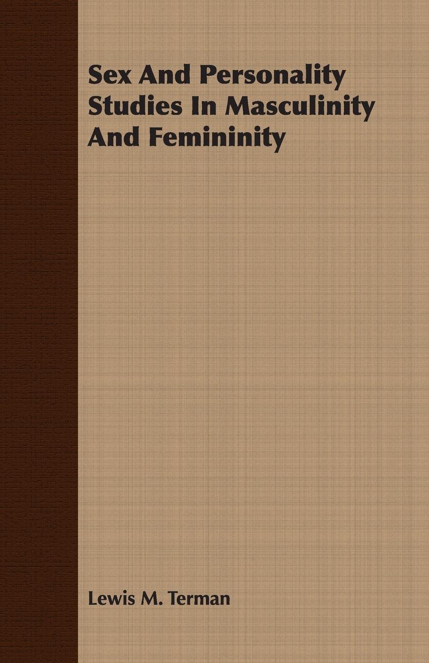 Vorderes Coverbild Sex And Personality Studies In Masculinity And Femininity