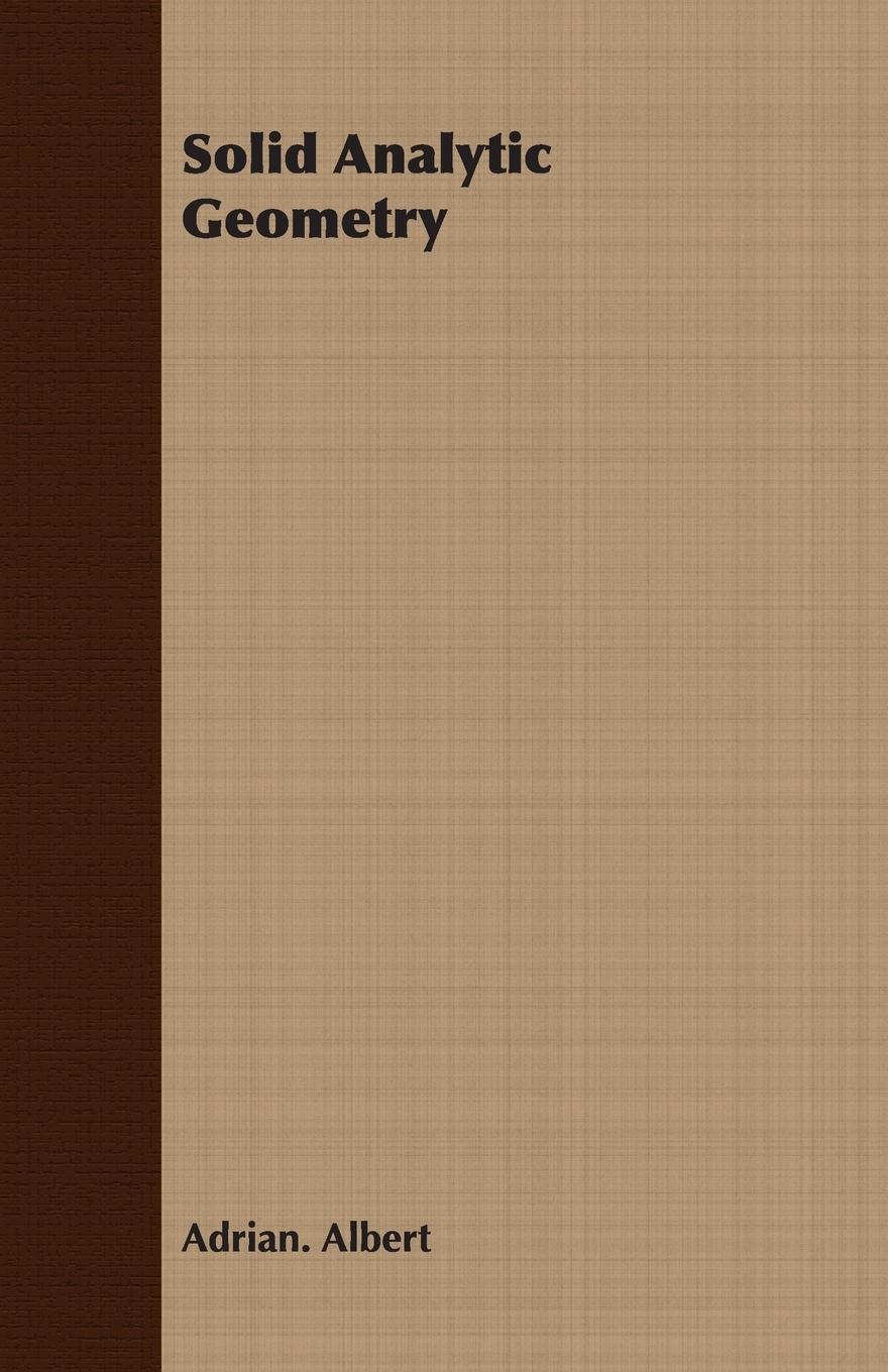 Vorderes Coverbild Solid Analytic Geometry