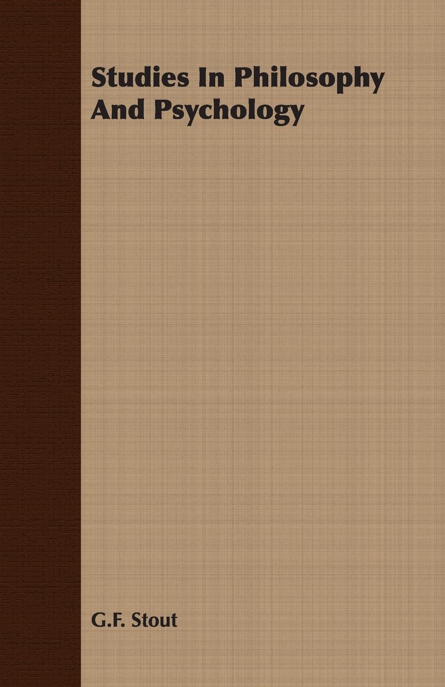 Vorderes Coverbild Studies In Philosophy And Psychology