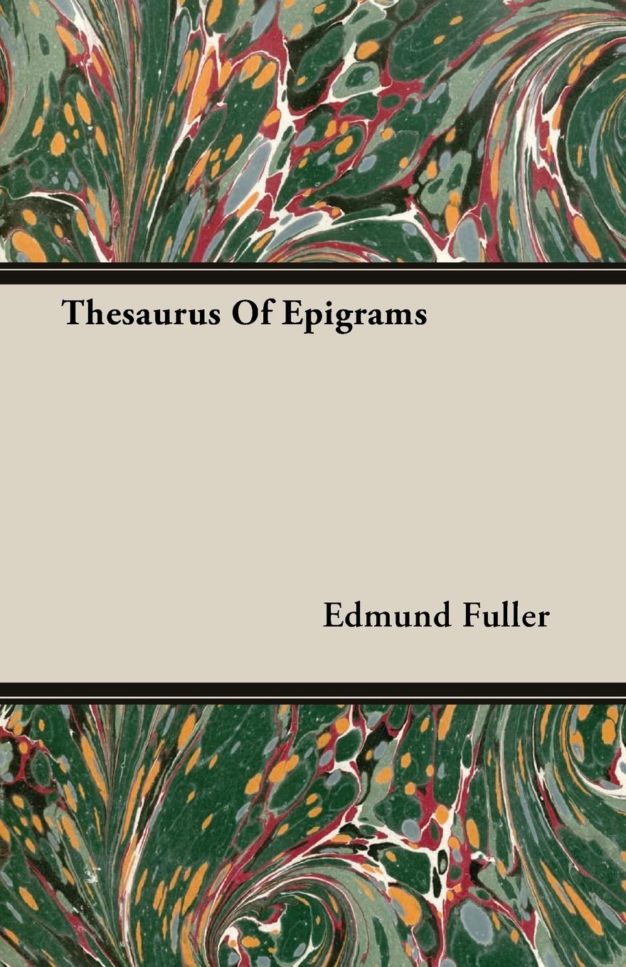 Vorderes Coverbild Thesaurus Of Epigrams