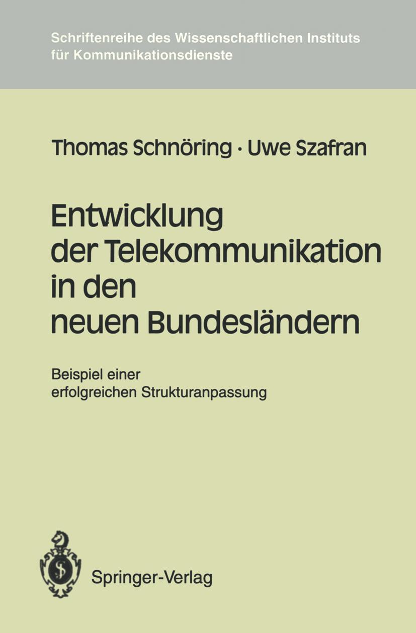 Vorderes Coverbild Entwicklung der Telekommunikation in den neuen Bundesländern