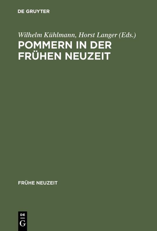 Vorderes Coverbild Pommern in der Frühen Neuzeit