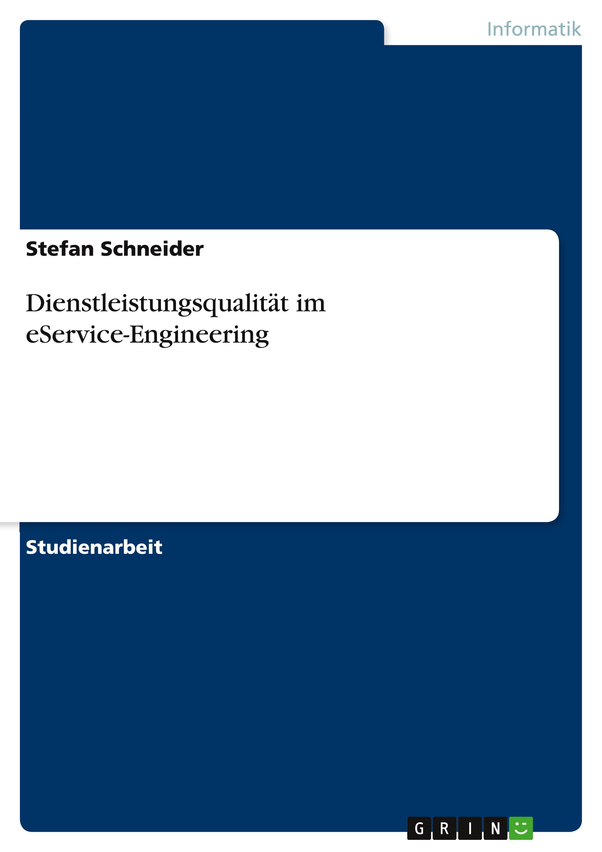 Vorderes Coverbild Dienstleistungsqualität im eService-Engineering