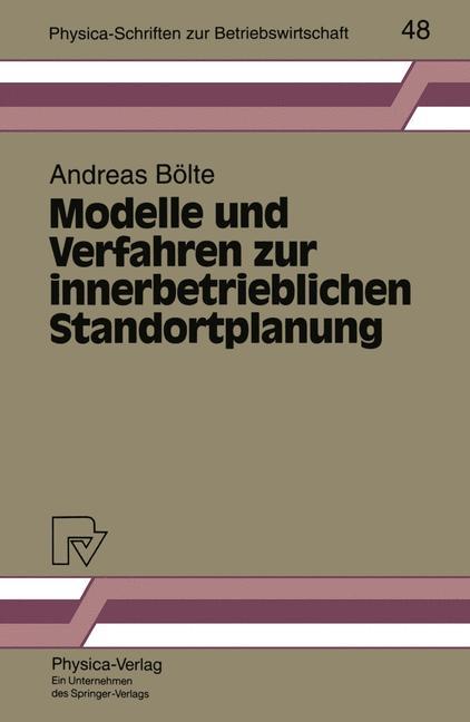 Vorderes Coverbild Modelle und Verfahren zur innerbetrieblichen Standortplanung