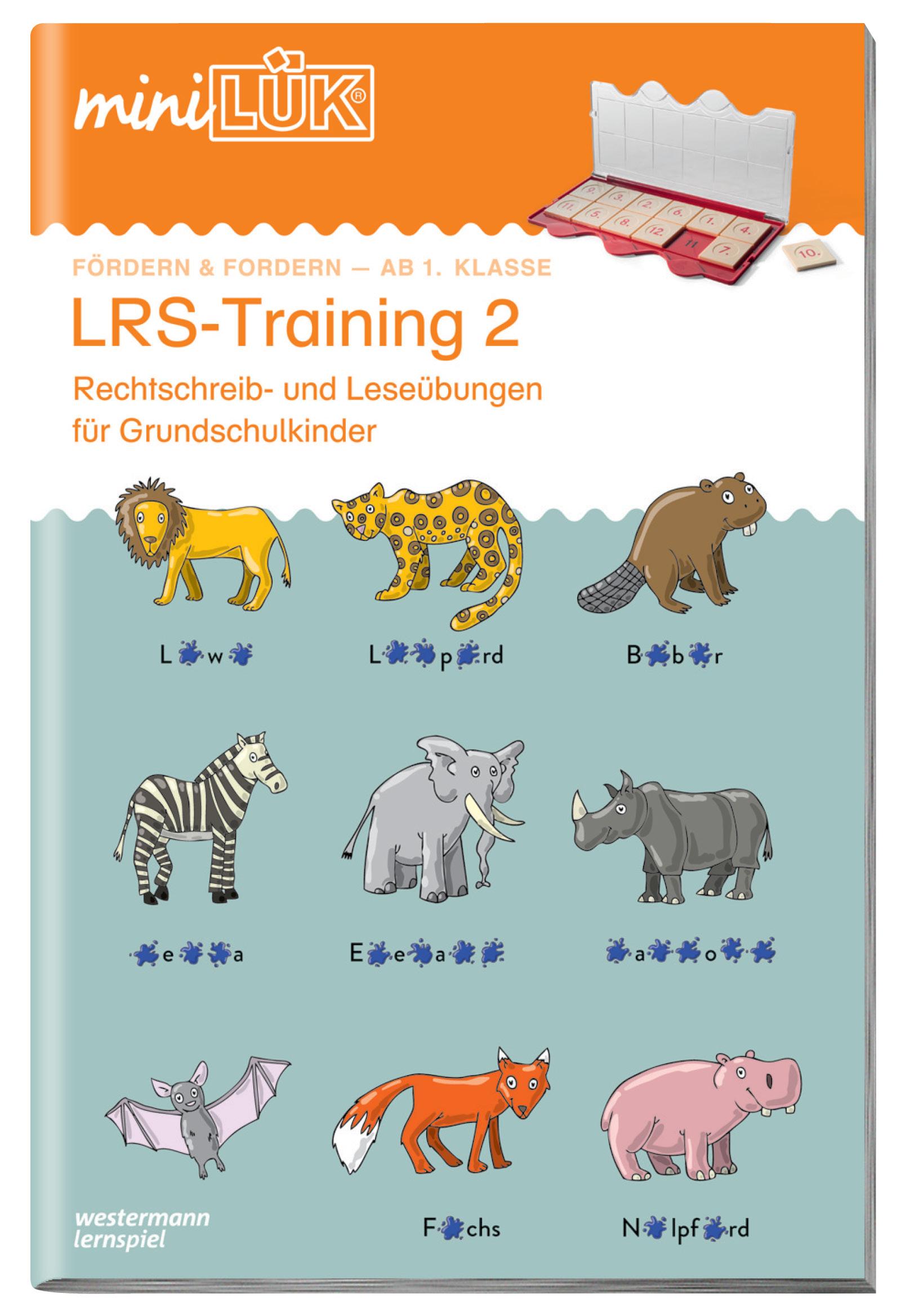 Vorderes Coverbild miniLÜK. LRS-Training 2