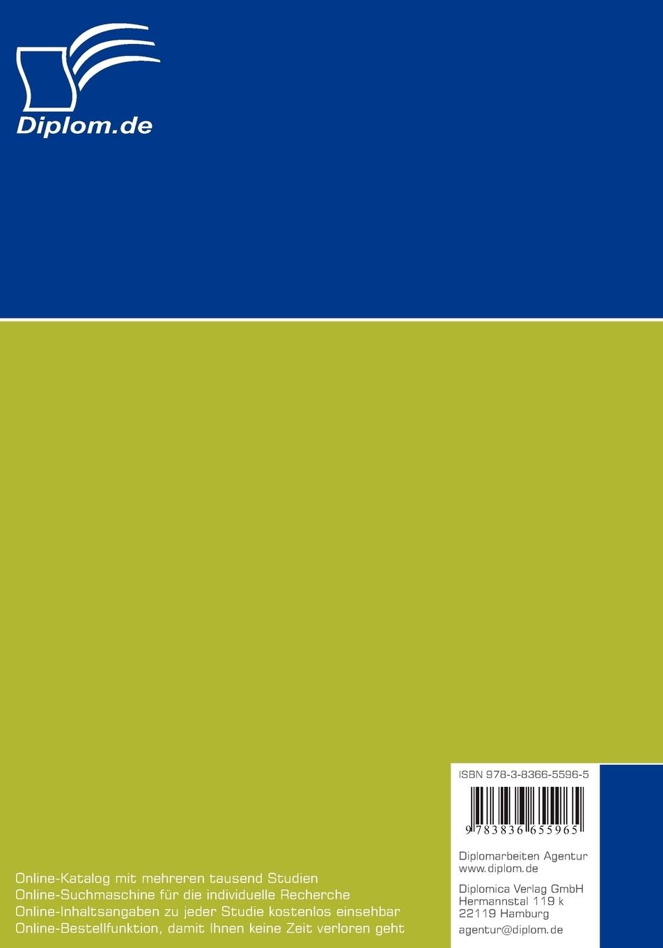 Rückseitencover Die Berücksichtigung von FM-Strukturen in der Immobilienfinanzierung als Beitrag zur Verbesserung von Kreditentscheidungen in Kreditinstituten