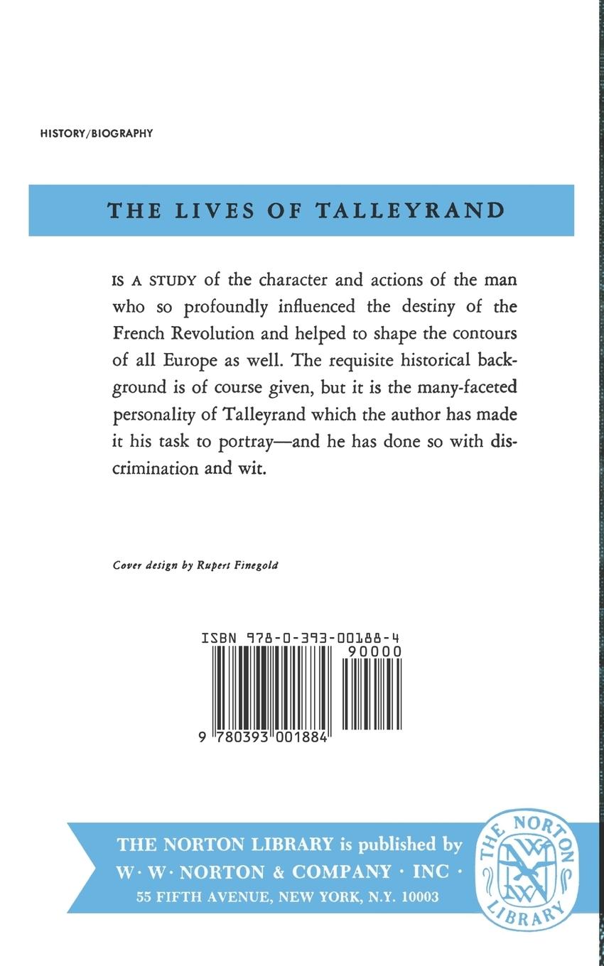 Rückseitencover The Lives of Tallyrand