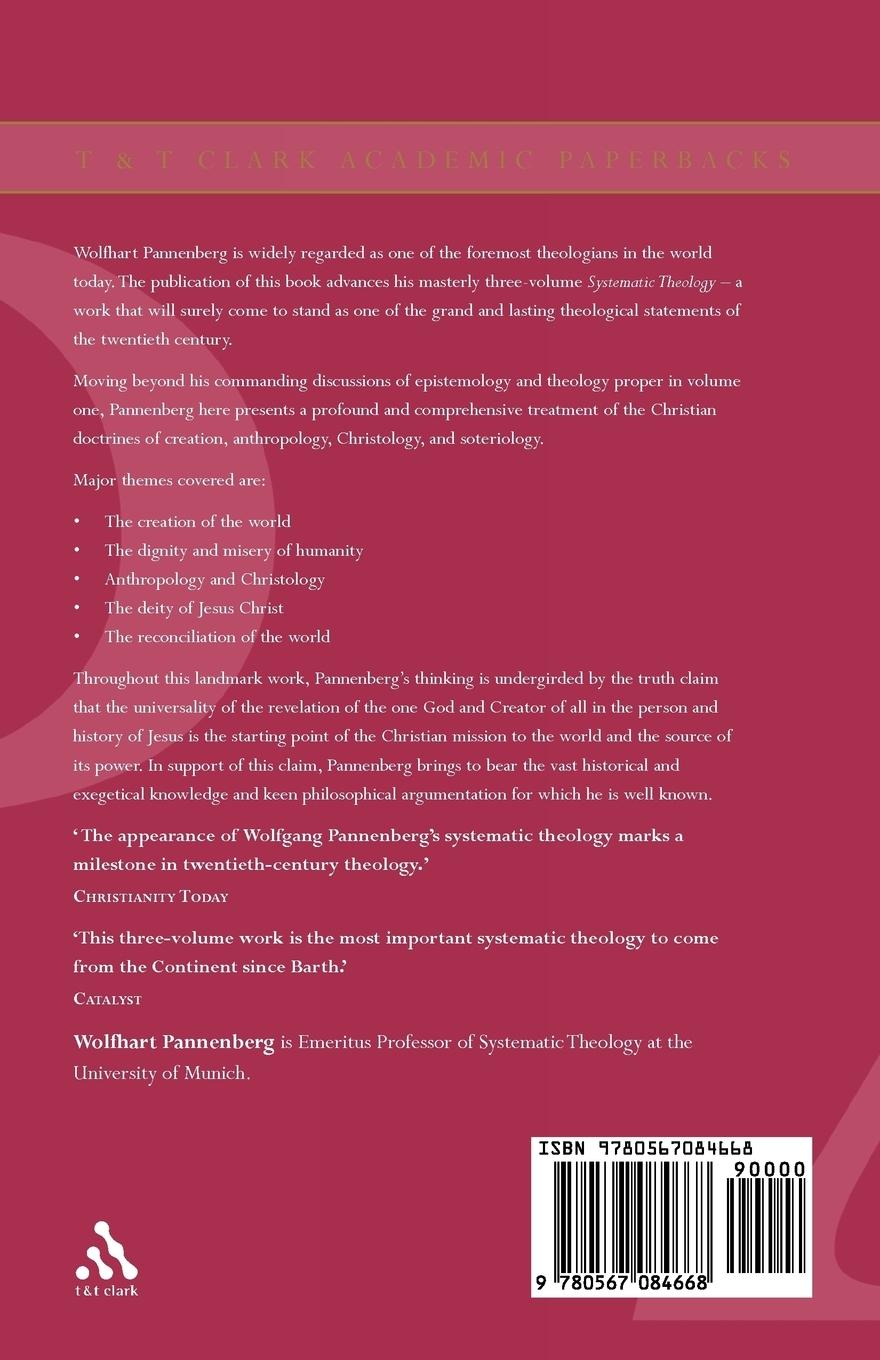 Rückseitencover Systematic Theology Vol 2
