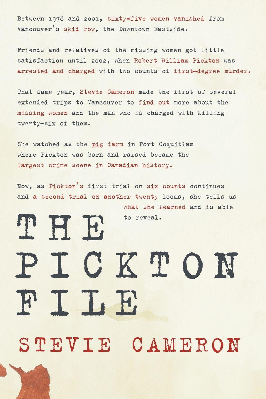 Vorderes Coverbild The Pickton File