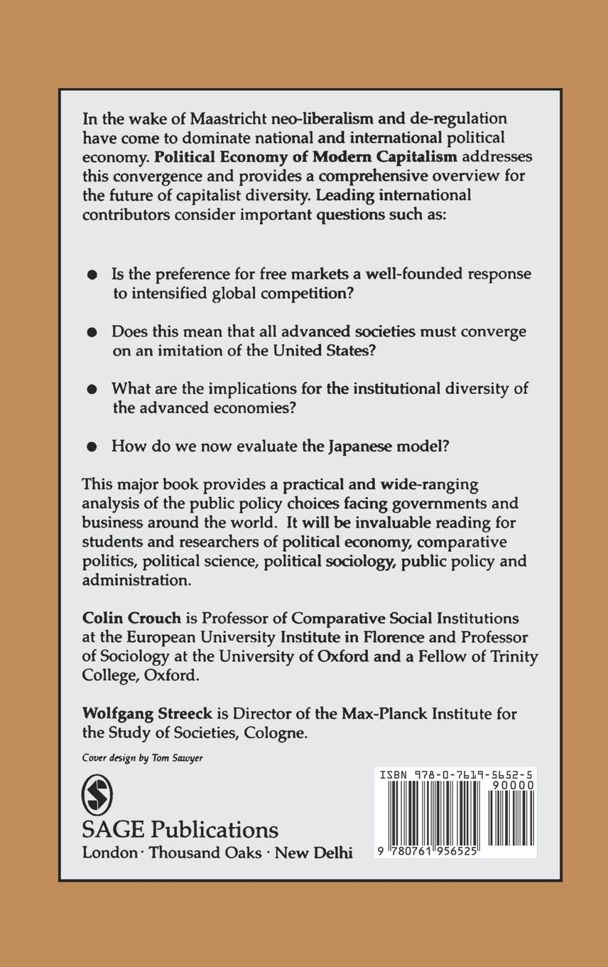 Rückseitencover Political Economy of Modern Capitalism
