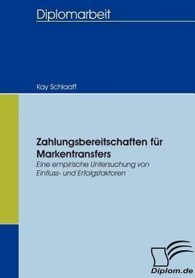 Vorderes Coverbild Zahlungsbereitschaften für Markentransfers