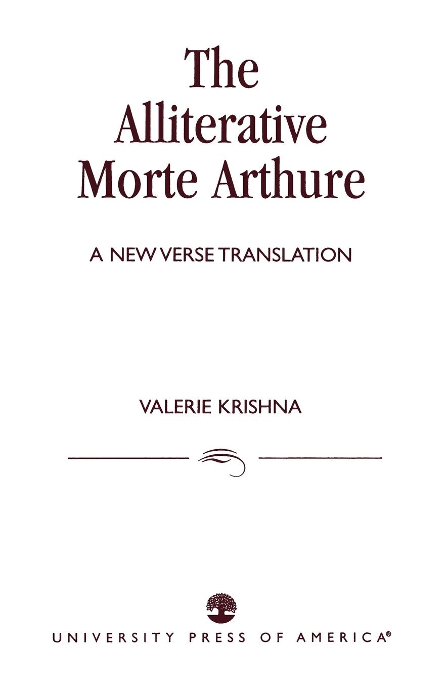 Vorderes Coverbild Alliterative Morte Arthure