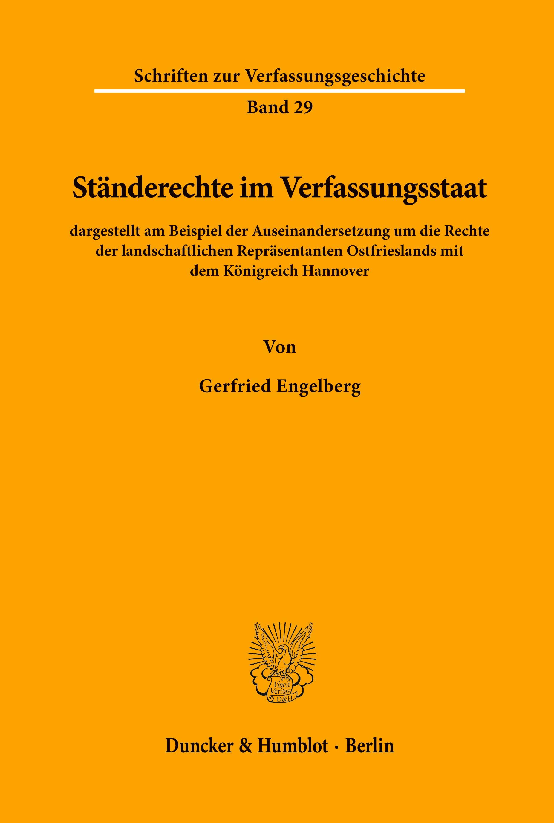 Vorderes Coverbild Ständerechte im Verfassungsstaat,
