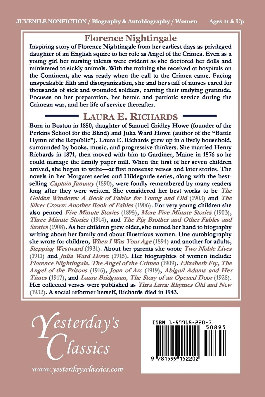 Rückseitencover Florence Nightingale (Yesterday's Classics)