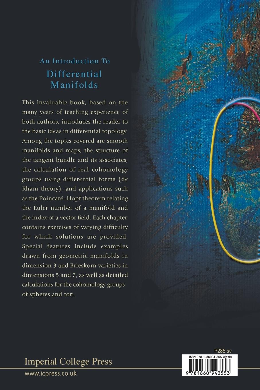 Rückseitencover INTRODUCTION TO DIFFERENTIAL MANIFOLDS, AN