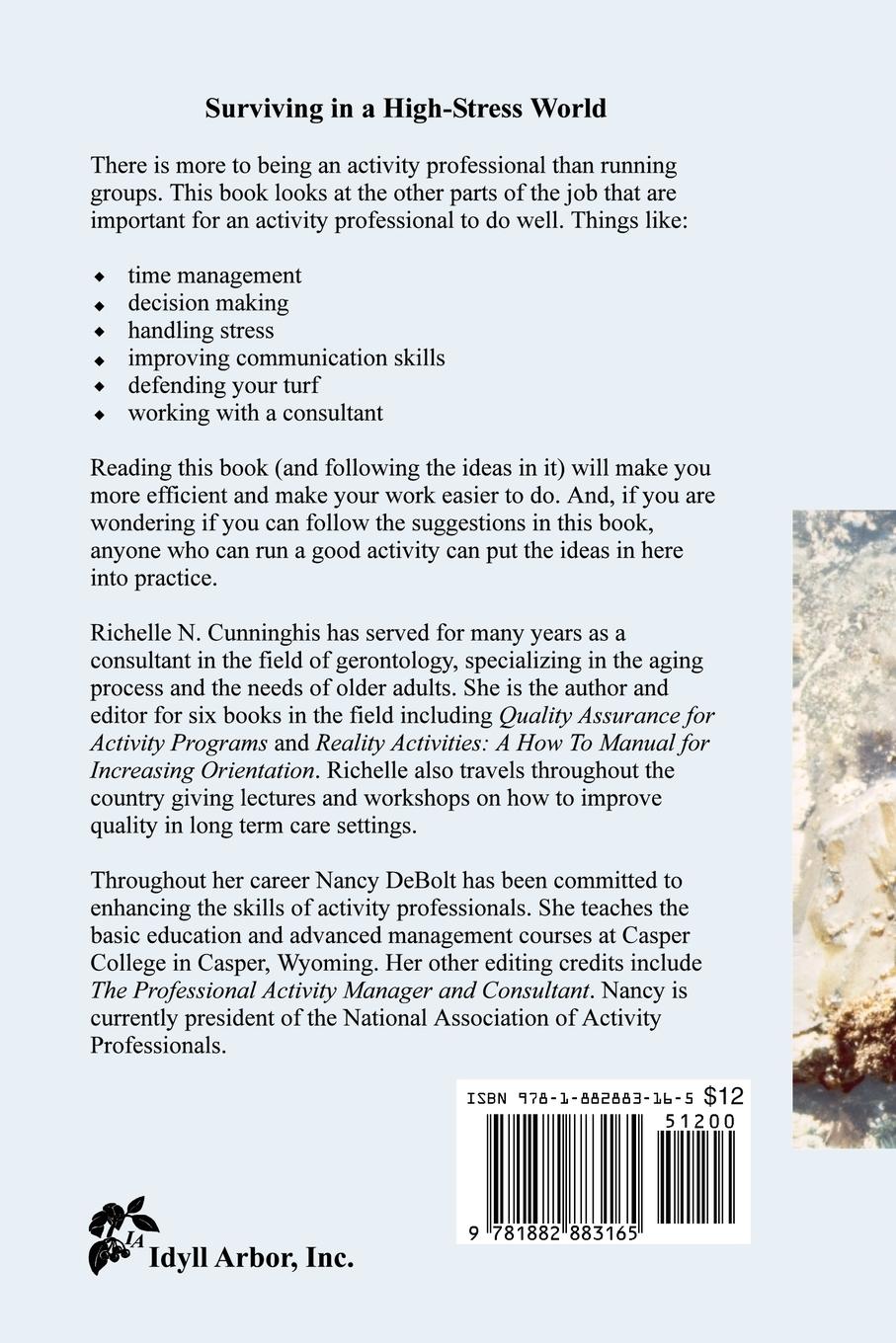 Rückseitencover A Survival Guide for Activity Professionals