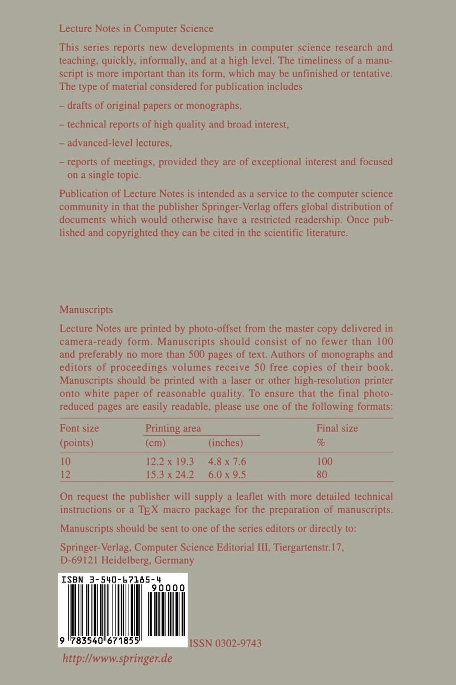 Rückseitencover Selected Areas in Cryptography