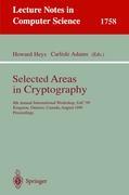 Vorderes Coverbild Selected Areas in Cryptography