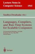 Vorderes Coverbild Languages, Compilers, and Run-Time Systems for Scalable Computers