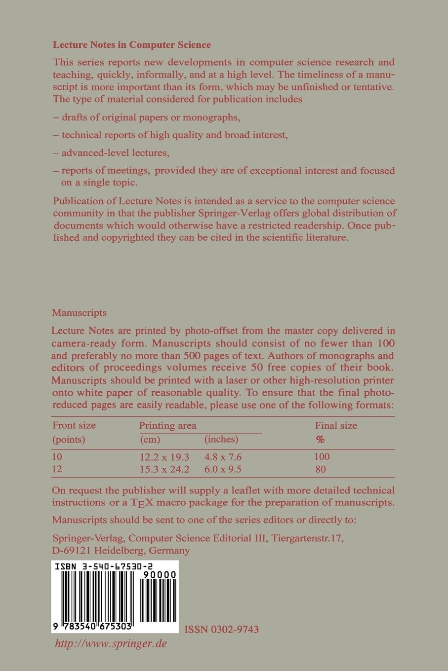 Rückseitencover Algebraic Methodology and Software Technology