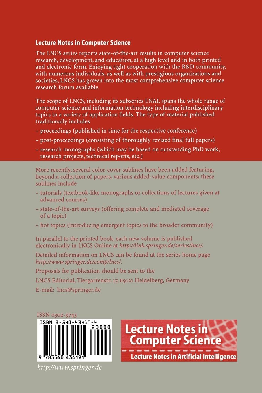 Rückseitencover Tools and Algorithms for the Construction and Analysis of Systems