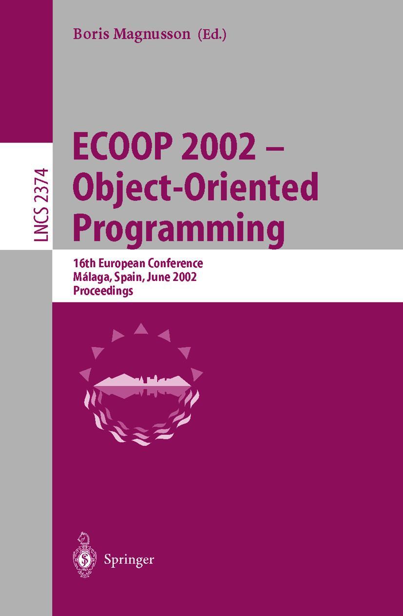 Vorderes Coverbild ECOOP 2002 - Object-Oriented Programming