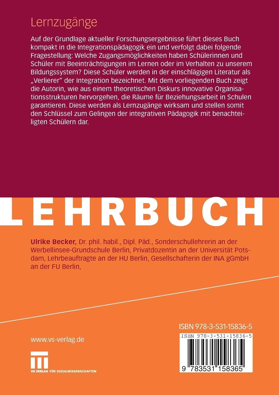 Rückseitencover Lernzugänge