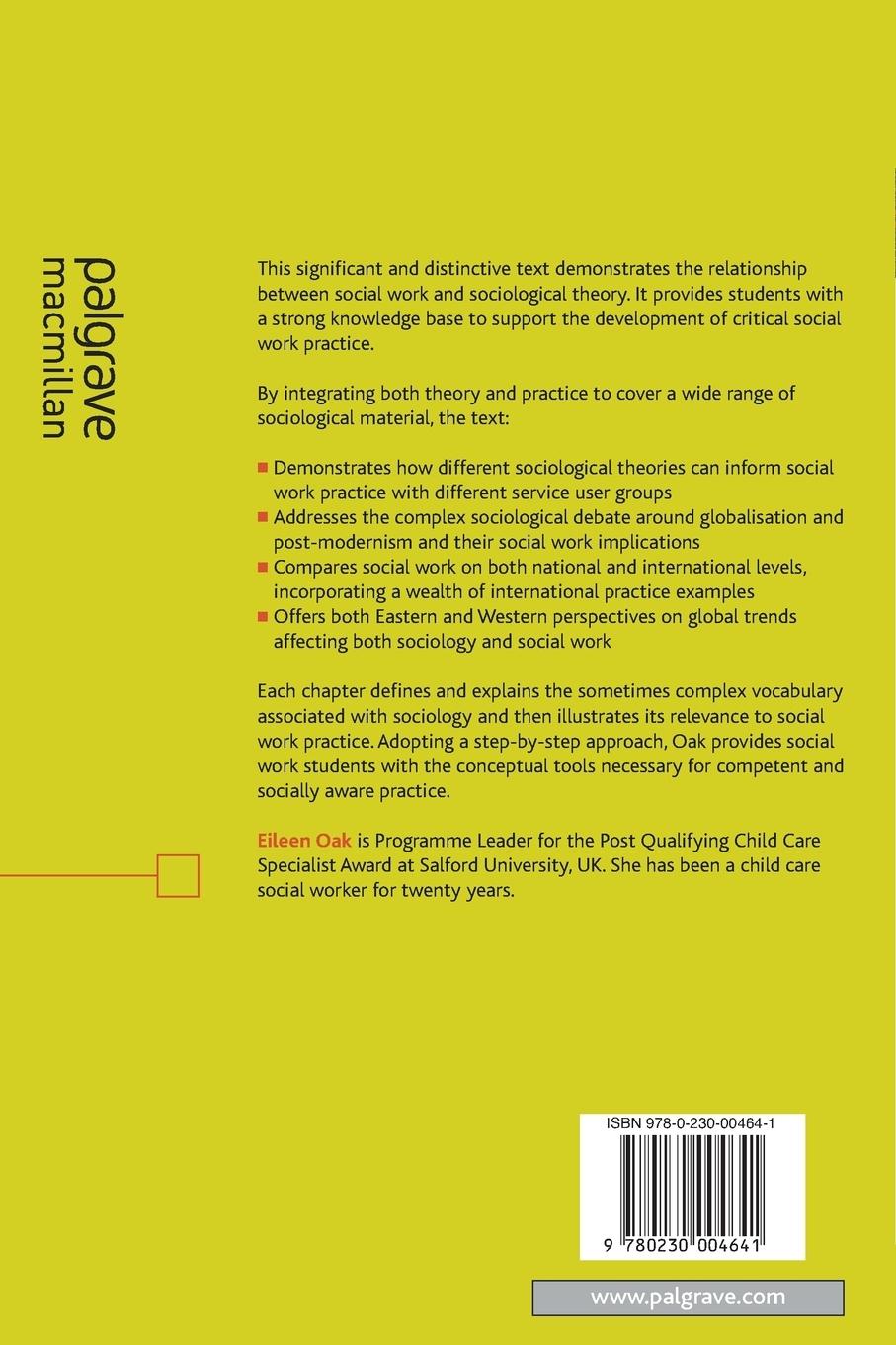 Rückseitencover Social Work and Social Perspectives