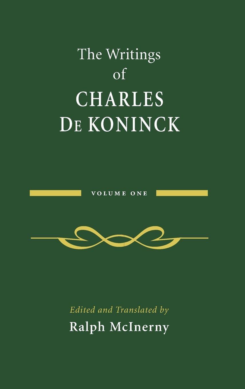 Vorderes Coverbild The Writings of Charles De Koninck