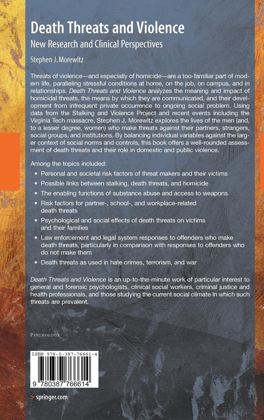 Rückseitencover Death Threats and Violence