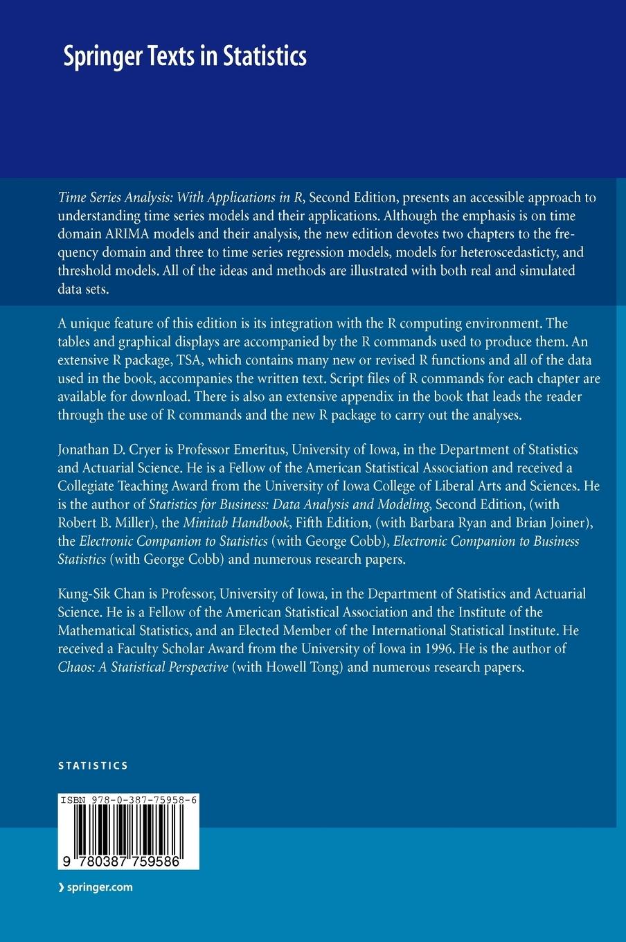 Rückseitencover Time Series Analysis