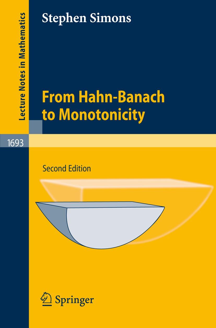 Vorderes Coverbild From Hahn-Banach to Monotonicity