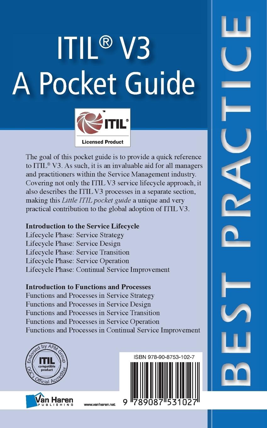 Rückseitencover ITIL® V3 - A Pocket Guide