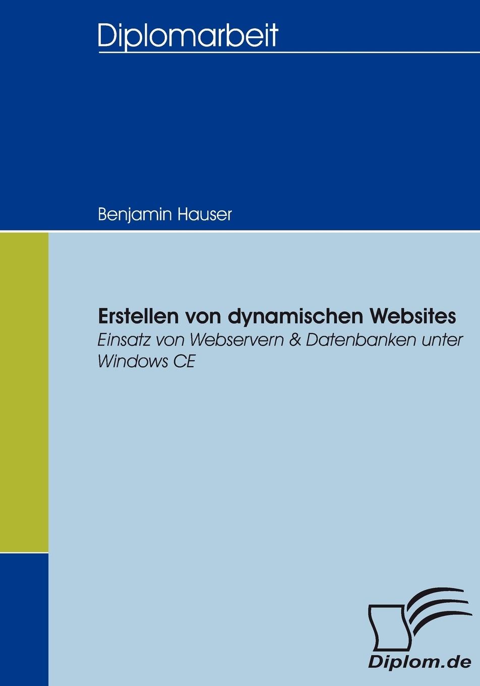 Vorderes Coverbild Erstellen von dynamischen Websites