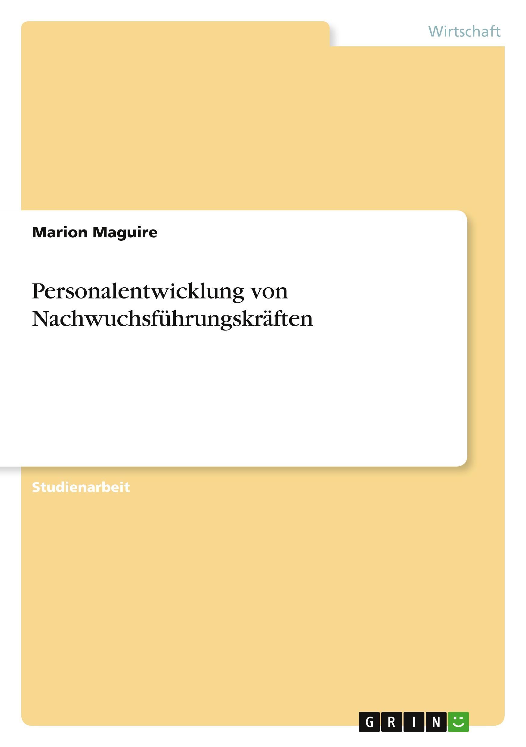 Vorderes Coverbild Personalentwicklung von Nachwuchsführungskräften