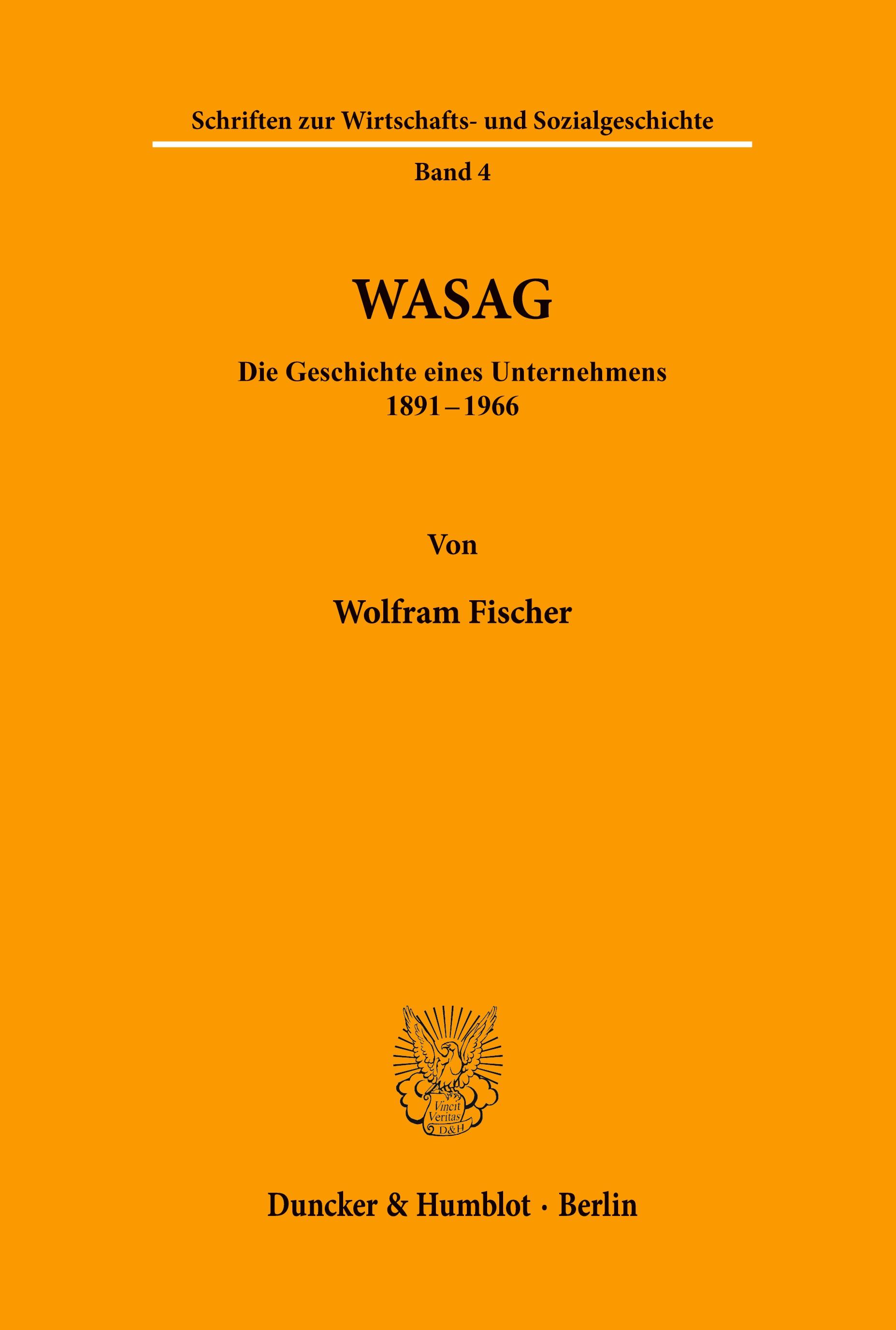 Vorderes Coverbild WASAG.