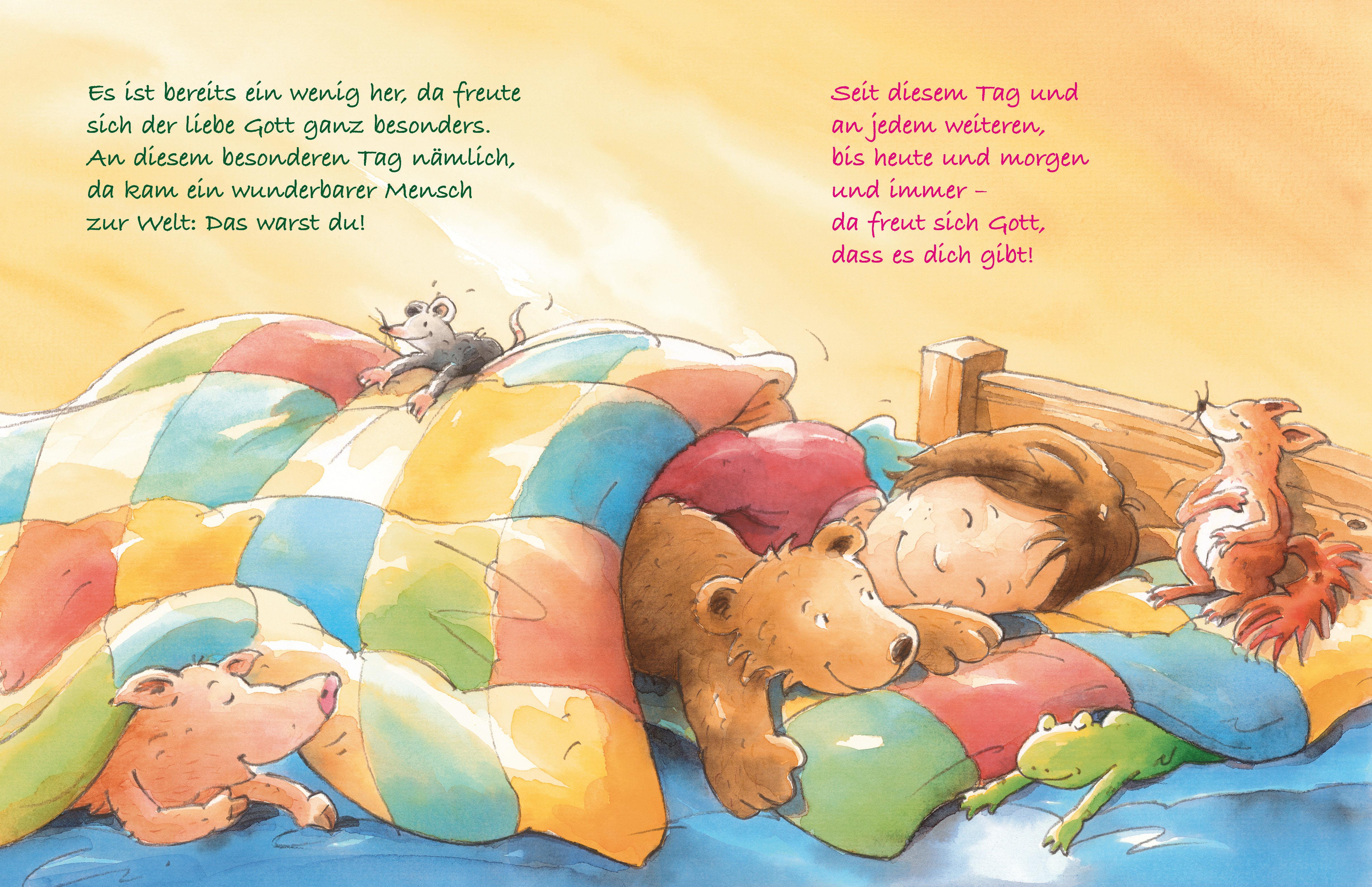 Beispielinhalt (Bild) Weißt du schon, wie lieb Gott dich hat?