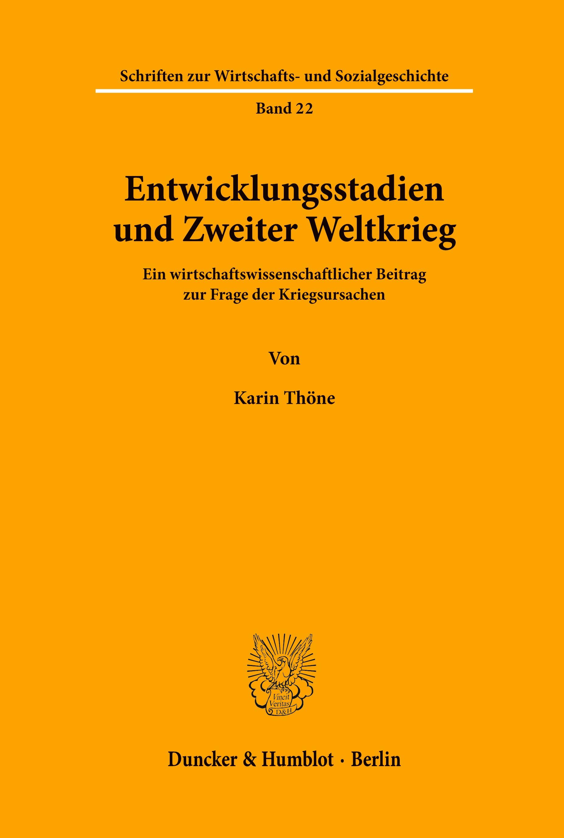 Vorderes Coverbild Entwicklungsstadien und Zweiter Weltkrieg.