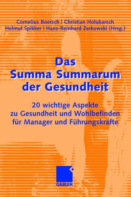 Vorderes Coverbild Das Summa Summarum der Gesundheit