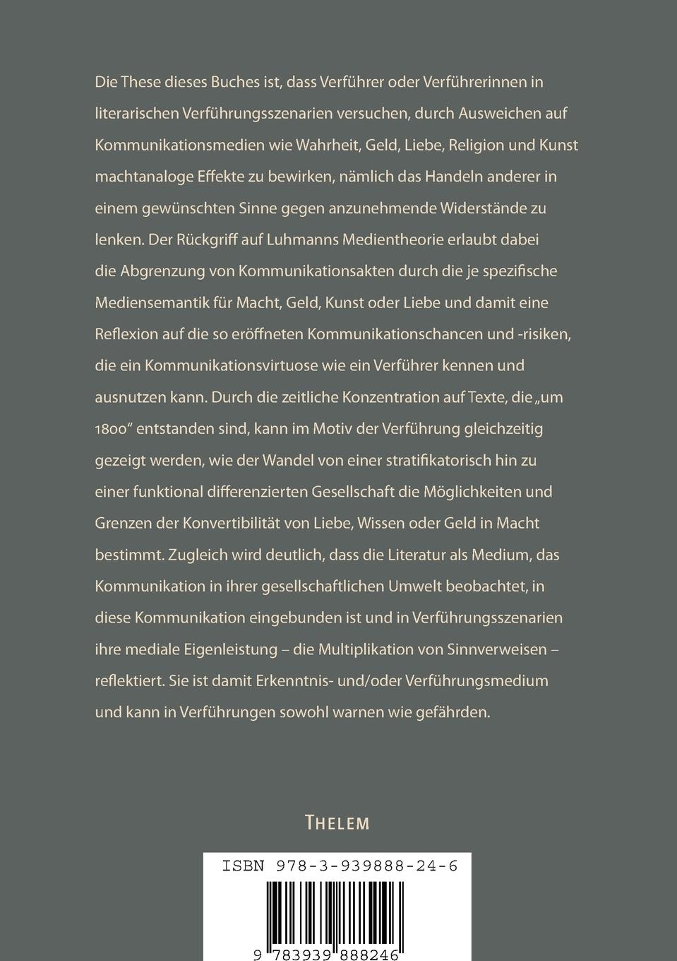Rückseitencover Die Macht der Verführer